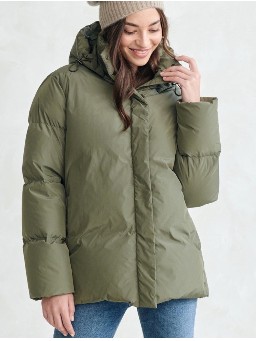 Jenni Kayne sage green puffer coat